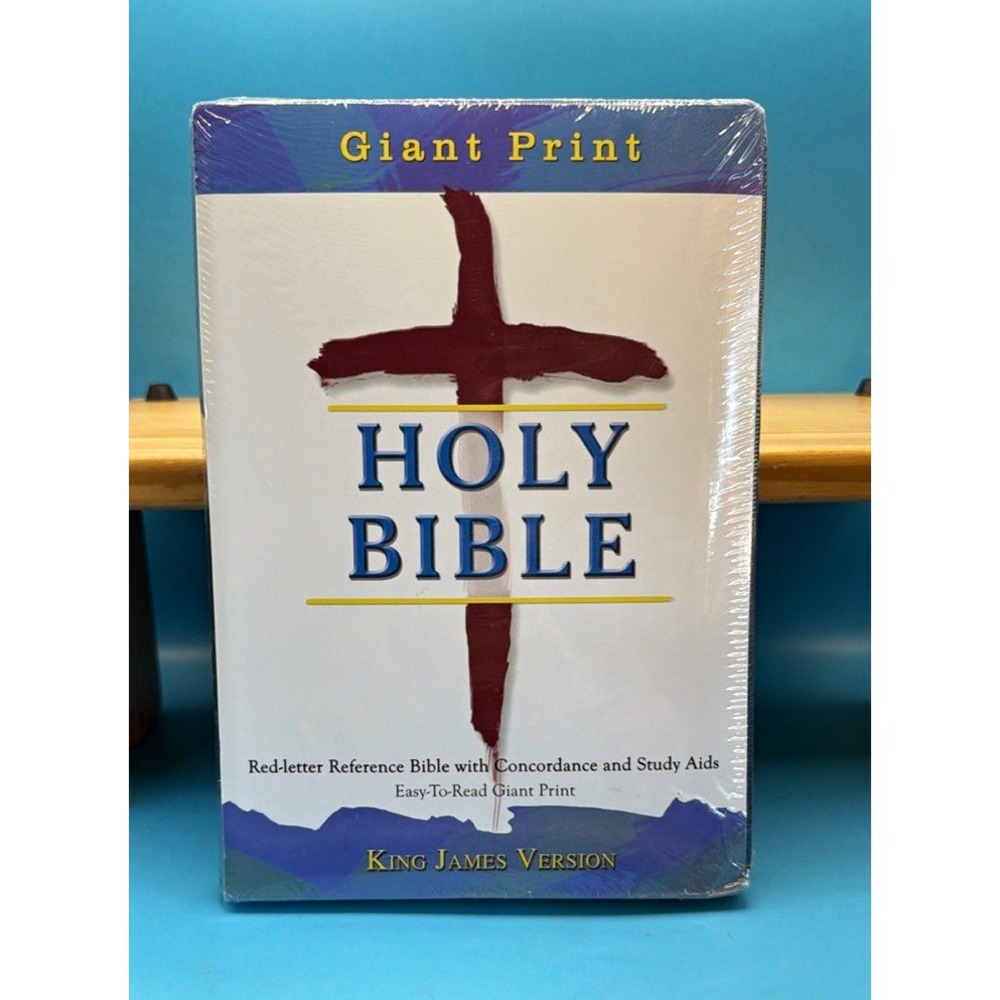 Seminars Unlimited Holy Bible KJV Giant Print Red Letter HC Concordance new